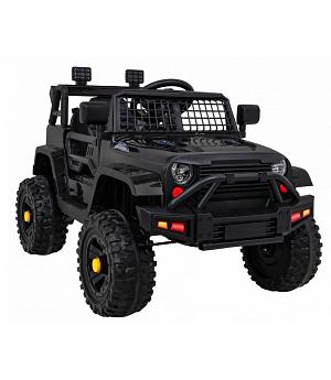 Coche Jeep Dark Night 12V de batería para niños de 2 AÑOS, negro, RC INDA516-RA-BDM0922